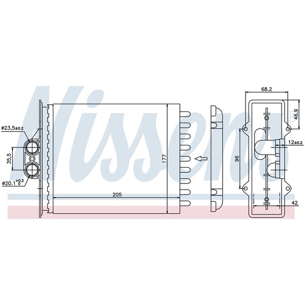 Nissen Nissens Heater, 72657 72657 - main